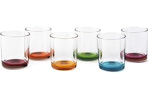 Excelsa Marrakech - Juego de 6 vasos de agua de cristal, capacidad: 260 ml