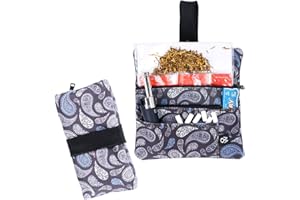 OLIVIA WONG Pitillera tabaco de liar tabaquera de cigarillos para hombre y mujer de tela estampado material hidrófugo forro impermeable