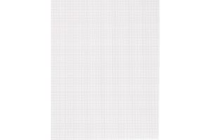 Vaessen Creative Cañamazo Plástico, 7 ct, Hojas de Malla Flexible para Manualidades, Bordado y Punto de Cruz, 10 Unidades, 26x34cm, Blanco, white, 26x34 cm or 10.2x13.3