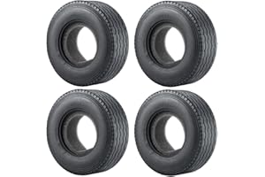 ZuoLan Lot de 4 pneus de vélo RC Trailer en caoutchouc avec éponge pour 1/14e Tamiya RC Tractor Truck Car Trailer (#A)