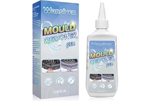 Wansiven Mould Remover, Household Mould Remover Gel, Effectively Removes Black Mold, Mould Cleaner for Bathroom Toilet Washing Machine Seal Kitchen Sink Grout Tile Stain 140g