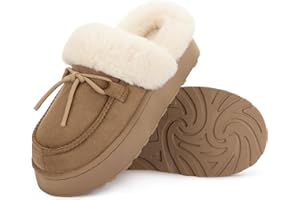 RockDove Pantofole da donna in microsuede con piattaforma in memory foam con suola interna/esterna