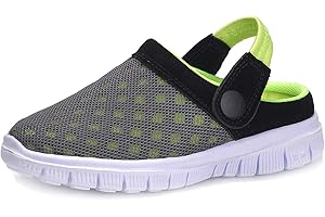 KVbabby Zoccoli Bambini Maglia Traspirante Clogs Sandali Spiaggia Pantofole Antiscivolo Estate Piatto Scarpe