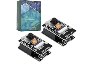 diymore 2 stycken ESP32 USB C ESP32 CAM utvecklingstavla, WLAN/Bluetooth, ESP32 DC 5 V utvecklingstavla med dubbla kärnor med 2640 kameramodul