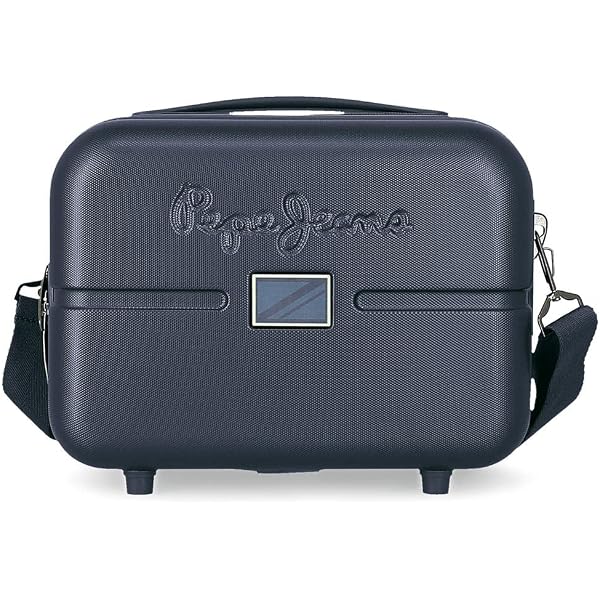 Pepe Jeans Aidan Kulturbeutel – Blau, 29x21x15 Cm, Hartplastik, Mit Umhängetasche Und Praktischen Fächern