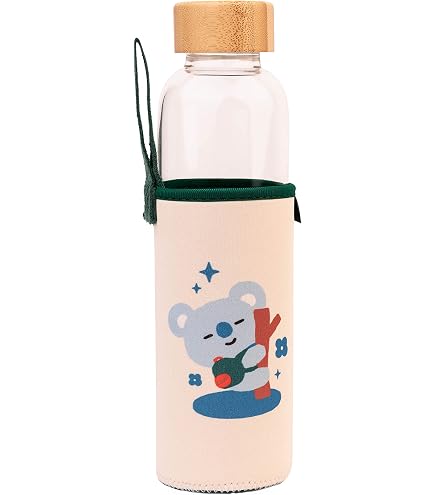 AKTAP K-Pop Make-up-Spiegel BT21 – 'We Are Only Seven' Gravur, Edelstahl, 6,5 Cm, Mit Geschenkbox