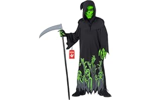 Morph Grim Reaper Costume, Grim Reaper Costume Kids, Halloween Costumes for Kids, Scary Halloween Costumes for Boys