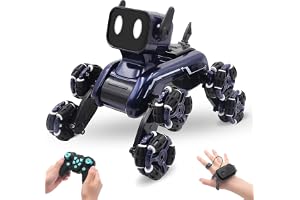 8WD Gesture Sensing Stunt RC Cars, Toys Gifts for Kids 6-12 Year Old Boys Girls, 2.4Ghz Remote Control Cars, Cool Lighting with Music (Blue)