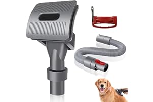 Groom Hundebürste für Dyson Staubsauger, URUN Hund Tierhaarbürste Aufsatz mit Verlängerungsschlauch und Abzugssperre und Adapter für Dyson V12 V11 V10 V8 V7