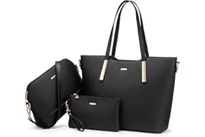 LOVEVOOK Borsa Donna Borse a Mano Donna Borse a tracolla Borse Tote elegante Pelle sintetica Borsa 3 o 4 pezzi Set