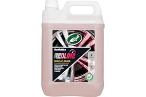 Turtle Wax Redline Wheel Cleaner, Colour Changing, Acid-Free Formula, 5l, Pack of 1, Heavy Duty, Wheel, Tyre and Break Cleaner, Removes Dirt, Iron and Break Dust, Suitable for All Wheels