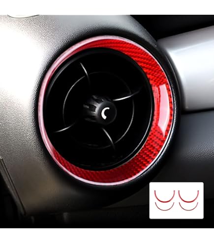 Decalcomania Tachimetro In Fibra Di Carbonio Per Mini Cooper R55/R56/R57 - Adesivo Nero/Effetto 3D, Facile Installazione