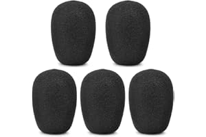 BYUTFA 5 Stück langlebige Mikrofon-Filterabdeckung für BlackShark V2 Pro Headset-Mikrofone, Schaumstoff, professioneller Mikrofon-Windschutzscheiben-Windschutz