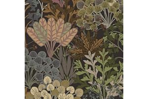 Fiula Samoprzylepna Tapeta 41 Cm X 10 M, Folia Samoprzylepna Do Mebli, Liście, Wzór Vintage, Tapeta Samoprzylepna, Tapeta Winylowa, Do Salonu, Sypialni, Folia Meblowa, Kolorowa, Wodoodporna