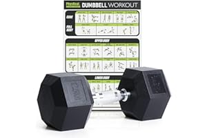 ‎PHYSKCAL PhysKcal Hexagon Hanteln Poly-Gummierte | 2,5-30 kg | Rutschsicher Ummantelt | Ergonomische Verchromte Griffe | Kurzhantel-Set | Dumbbells Set
