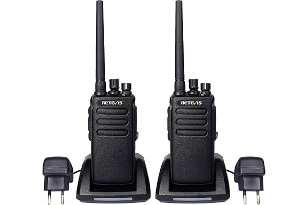 Retevis RT81 Talkie Walkie, IP67 Etanche Talkie Walkies DMR, 32 Canaux Analogique/Numérique, 2200mAh Talkie Walkie Longue Distance Adulte pour Chantier de Construction, Industriels (Noir, 2Pcs)