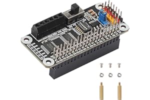 XICOOLEE Motore e Servo Driver HAT per Raspberry Pi, Adottando Dual Chip PCA9685+TB6612, Drive Due Motori DC