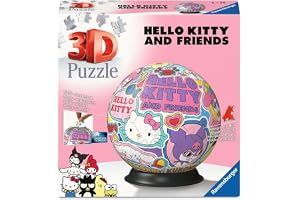 Ravensburger 3D Puzzle 11630 - Pusselboll Hello Kitty - pusselboll för vuxna och barn från 6 år och äldre