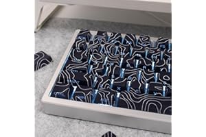 ‎SUMGSN 131 Tasten PBT Dye Sub Keycaps Cherry Profile Black Topographic Keycap Set Fit für 61/64/87/104/108 Cherry Mx Switches Mechanische Tastatur