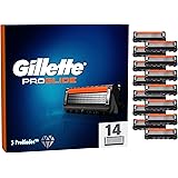 Gillette Fusion 5 ProGlide, LAMETTE DA BARBA, 14 RICAMBI (da 5 Lame), Delicatezza Elevata con TECNOLOGIA FLEXBALL, Fino a 1 M