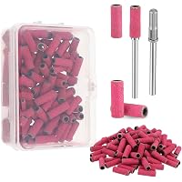 100 Stück Schleifhülsen 180 Grit – Für Nagelbohrer, Mit 3 Mm Dorn, Für Maniküre & Nageldesign
