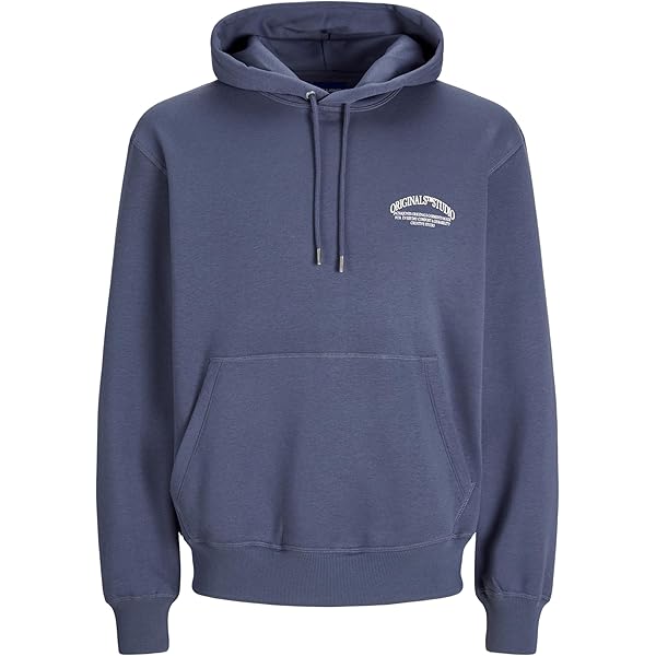 JACK & JONES Herren Kapuzenpullover Mit Mountain Print - Weicher Sweat Hood