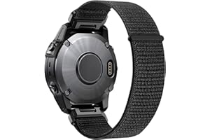 ANBEST Nylonowy pasek 26 mm do Fenix 7X / Fenix 6X / Fenix 5X / Enduro, ultralekki, szybkoschnący pasek do zegarka Fenix 6X Pro / Enduro 2 / Tactix 7 Pro / Descent Mk1 / Fenix 3