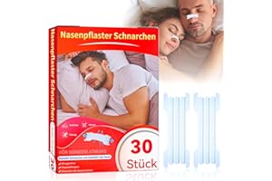 MEGIAEXIST Nasenpflaster Schnarchen,30 Stück Nasenstrips Transparent Nasenpflaster Besser Atmen Nose Strips Lindern Eine Verstopfte Nase Aufgrund Schnupfen, Allergien,Nasal Strips für Schlaf Und Sport
