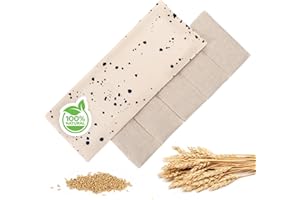 Blumtal Körnerkissen groß Mikrowelle - alternatives Wärmekissen Mikrowelle gefüllt mit 100% natürlichem Weizen - Körnerkissen Nacken Schulter - Alternative zum Kirschkernkissen groß - schmerzlindernd