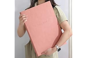 ‎HONGTAISHENG A3 Notizbuch Skizzenbuch - 760 Seiten 380 Blatt - Hochwertiges Zeichenpapier - weicher PU-Bezug Skizzenblock für Künstler und Profis für Zeichnungen und Skizzen, 420×290mm - rosa