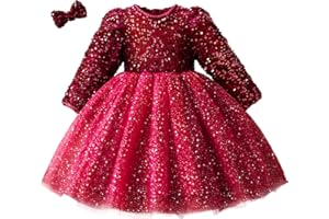 NNJXD Abito da Festa tutù con Ricamo Floreale Senza Schienale per Ragazza