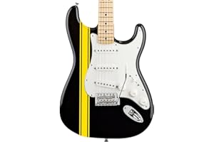 DESIGNDIVIL Custom Guitar or Bass Racing Stripes Decal Sticker Pack fits all Guitars 24 Colour Choices (Yellow)