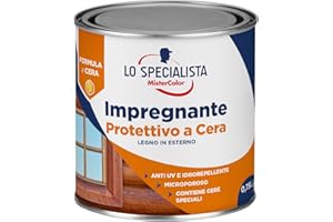 Lo Specialista Mistercolor IMPREGNANTE SOLVENTE CERA, 0,75L, CASTAGNO CHIARO