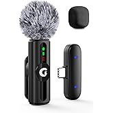 GRENARO Mic for YouTube Wireless, 3-Level Adjustable Noise Reduction Mic Wireless,S12 Wireless Microphone for Youtubers with 