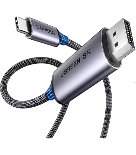 uni USB C Displayport-kabel (4K@60Hz, 2K@165Hz), Type C Thunderbolt 3/4