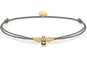 THOMAS SABO Damska bransoletka Little Secret Pszczółka, srebro wysokiej próby 925, żółte złoto LS081-379-7-L20v