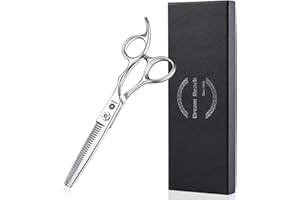 Dream Reach Ciseaux de coupe de cheveux professionnels en acier 440 C japonais pour homme et femme Coupe de salon de coiffure à domicile Dents sans traces