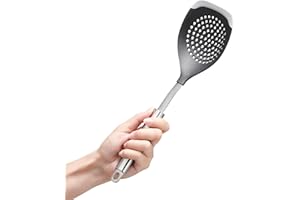 SILBERTHAL Espumadera de acero inoxidable y silicona - Espumadera de cocina