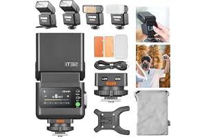 Godox iT32 TTL - Kamerablixt med magnetisk X5S-Zapata för Sony | Godox iT32 Flash + X5-S magnetisk bas. TTL HSS, LED-lampa Hotshoe Trigger, trådlös kontroll X-systemblinkar. Sony kameror