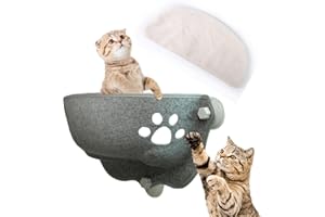 PHASZ Amaca per Gatti | Amaca da Finestra per Gatti all'Interno | può Contenere Fino a 15 kg di Lettino per Gatti Montato su Finestra, Robusto trespolo per Gatti, Lettino per Gatti, mobili per Gatti