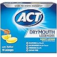 ACT Dry Mouth Lozenges With Xylitol, Sugar Free Honey-Lemon, 18 Count