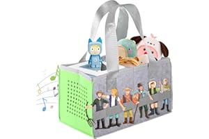 KWJEIULSOQ Tasche für Toniebox Aufbewahrung Box Tragetasche mit Griff Zubehör Schutzhüllen-Organizer für über 30 Figuren,Tasche für Toniebox Starterset Aufbewahrung für Tonie Filzhandtasche für Toniebox