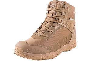 FREE SOLDIER Men's Waterproof Tactical Boots Breathable Military Army Boots Durable Combat Work Shoes Lightweight Hiking Walking Boots