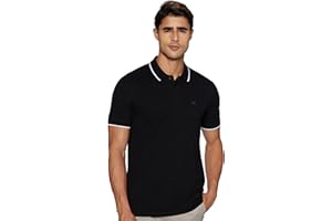 Peter England Men's Snug Fit Solid Polo T-Shirt with Coloured Collar Tipping| Cotton Rich| Premium Pique Weave