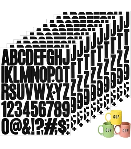 APLI 4420 - Zelfklevende letters voor hoofdletters 20 mm,Een maat