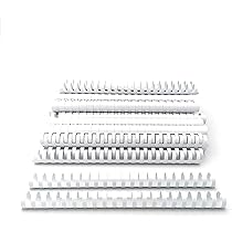 Dorsi Metallici GBC - 21 Anelli - 130 Fogli - Dorso 14 Mm - Bianco - Conf. 100 - IB165481