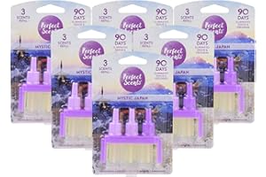 6x Perfect Scents Air Freshener Refill - Compatible with 3volution Mystic Japan 20ml