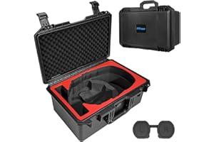 FPVtosky Koffer für Playstation VR2, wasserdichte PSVR 2 Hartschale Reisetragetasche Aufbewahrungsbox, Passend für PS5 VR2 Headset Sense Controller Zubehör (NUR PSVR2 Hartschalenkoffer)