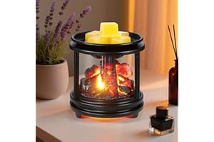 Zankeox Wax Melt Burners, 3-in-1 Electric Wax Warmer for Scented Wax Cubes and Tarts or Fragrance Oils, Metal Glass Electric Wax Melter Burner Fragrance Warmer for Home Office Gifts & Decor