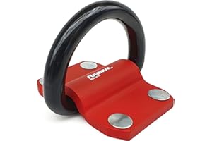 RADIKAL RK60 Ancoraggio Antifurto Massima Sicurrezza, 100% Acciaio Anello ø20 Anti-Taglio, Pavimento o Parete Garage Moto Caravan Rimorchio